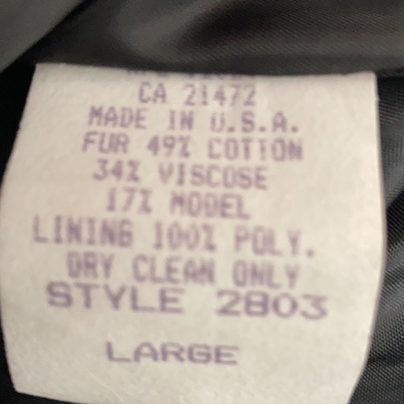 Howard Wolf made in USA black jacket. Women size L - Picture 4 of 6